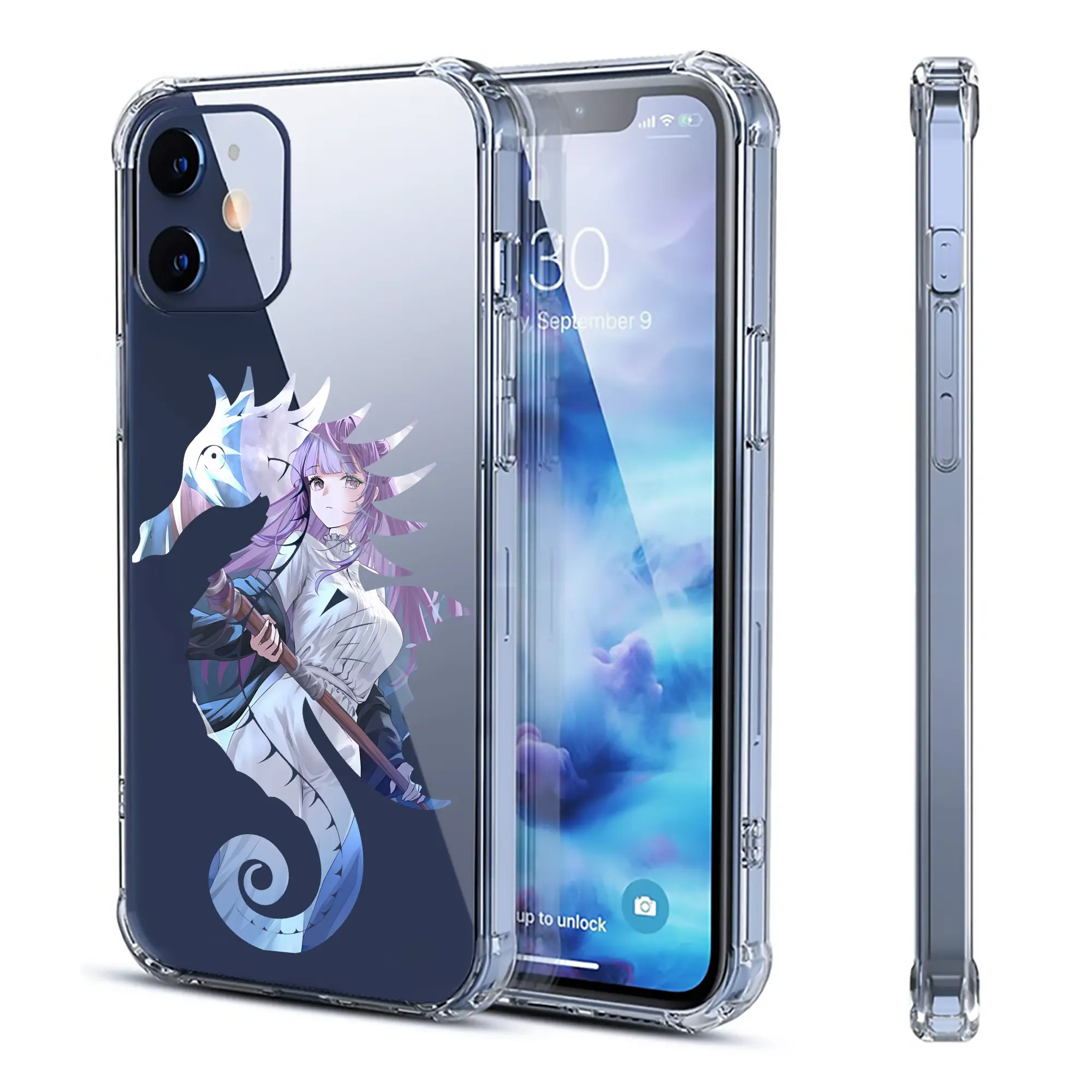 葬送のフリーレン（Frieren） グッズ,フェルン（Fern） - IPhone 12シリーズ対応 ・ 透明スマホケース ・ クリアソフトケース ・ TPU素材 ・ 耐衝撃 ・ 高密着 ・ 防汚 防指紋 ・ 簡単着脱